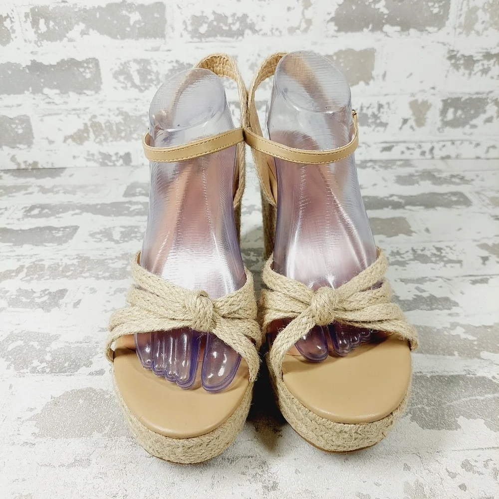New MIA Womens Ashlee Strappy Slingback Wedge Sandals T64